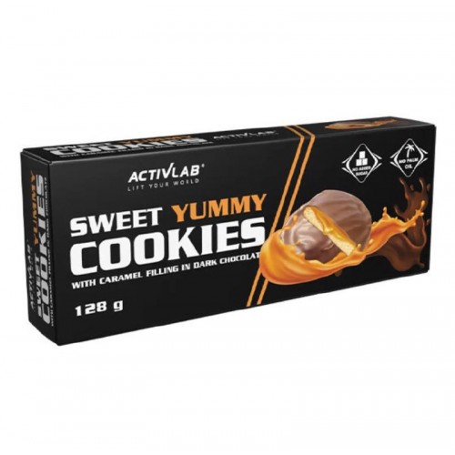 Sweet Yummy Cookies in Milk Chocolate от Activlab - 128 g (8 x 16 g)