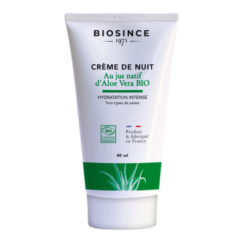 BIOSINCE 1975 - БИО КРЕМ НОЩЕН ОВЛАЖНЯВАЩ С АЛОЕ ВЕРА - 40 мл