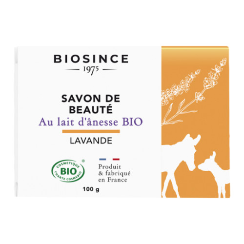 BIOSINCE 1975 - БИО САПУН С МАГАРЕШКО МЛЯКО И ЛАВАНДУЛА ZERO WASTE - 100 г