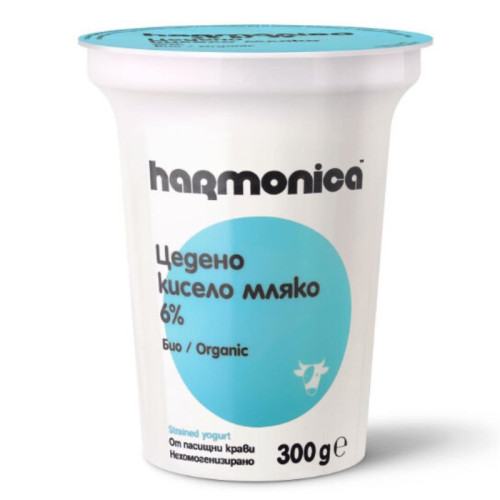 HARMONICA - БИО ЦЕДЕНО КИСЕЛО МЛЯКО 6% - 300 г