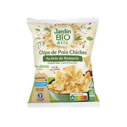 JARDIN BIO - БИО ЧИПС ОТ НАХУТ С РОЗМАРИН - 50 г