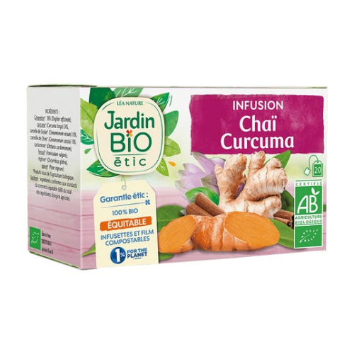 JARDIN BIO - БИО ЧАЙ С КУРКУМА - 20 пакетчета