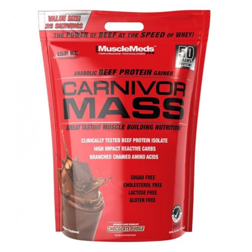 ГЕЙНЪР С ТЕЛЕШКИ ПРОТЕИН CARNIVOR MASS от MuscleMeds  - 10 lb
