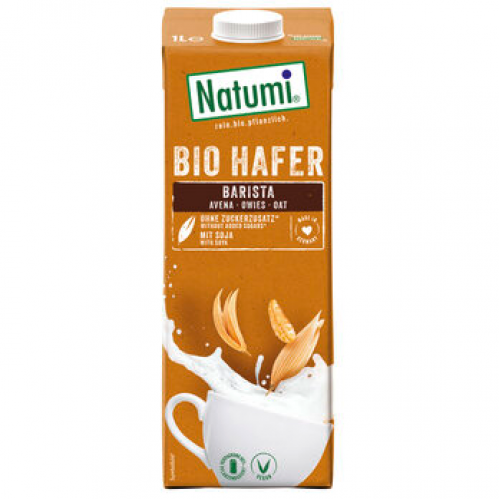 NATUMI - БИО ВЕГАН ОВЕСЕНА НАПИТКА БАРИСТА (ОБРАЗУВА ПЯНА) СЪС СОЯ - 1 л