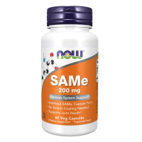 NOW - SAMe - С-аденозилметионин 200 мг - 60 веган капсули