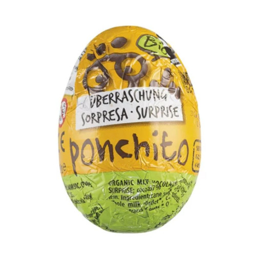 PONCHITO - БИО ВЕГЕТАРИАНСКО ШОКОЛАДОВО ЯЙЦЕ С ИЗНЕНАДА - 20 г