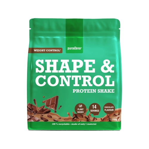 PURASANA - БИО ВЕГАН ПРОТЕИНОВ ШЕЙК SHAPE AND CONTROL ШОКОЛАД - 350 г