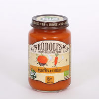 Rudolfs - Био зеленчуково пюре с тиква и морков , 6+ месеца, 190 g