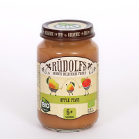 Rudolfs - Био плодово пюре ябълка и круша, 6+ месеца, 190 g