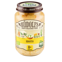 Rudolfs - Био пюре от ризото със зеленчуци , 8+ месеца, 190 g