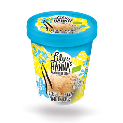 LILY O HANNA'S - БИО ВЕГАН СЛАДОЛЕД - CREME CARAMEL VANILLA BLISS - 500 ml